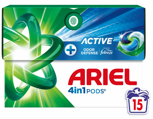 Ariel 4-in-1 Pods Active - 15 wasbeurten