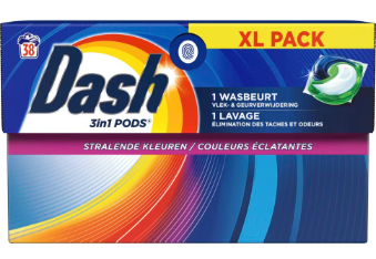 Dash 3-in-1 Pods Stralende Kleuren - 38 wasbeurten