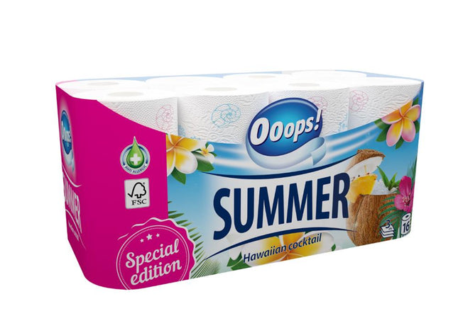 Ooops! Summer Toiletpapier 3-laags - 16 rollen