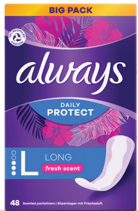 Always Daily Protect Long Inlegkruisjes - 48 stuks