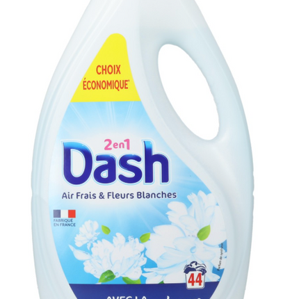 Dash 2-in-1 Vloeibaar Wasmiddel Fresh Air & White Flowers 1,98 L - 44 wasbeurten