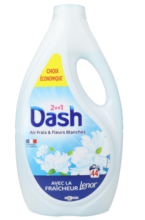 Dash 2-in-1 Vloeibaar Wasmiddel Fresh Air & White Flowers 1,98 L - 44 wasbeurten