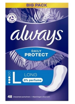 Always Daily Long Inlegkruisjes Maat L - 48 stuks