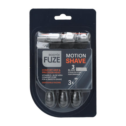 Body-X Fuze Wegwerpscheermesjes - 3 stuks