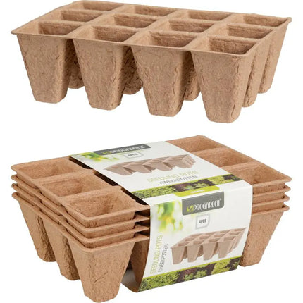 Kweekbak Tray Set – 4 stuks – 12 vakken